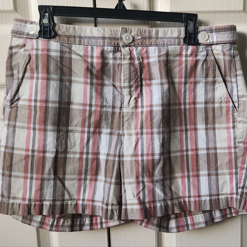 Dockers plaid shorts size 14